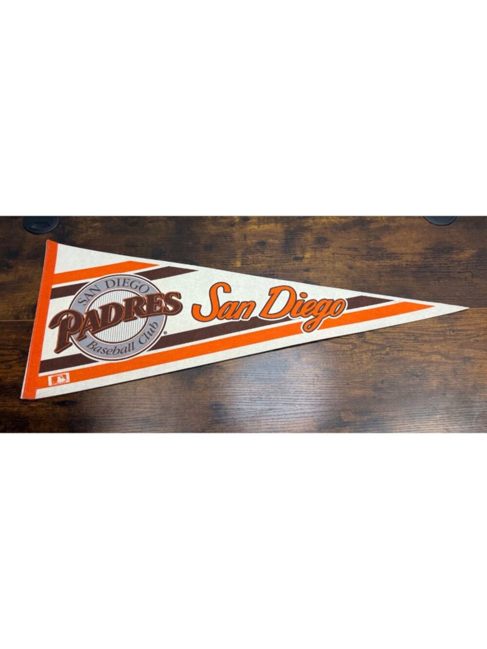 San Diego Padres Vintage MLB Felt Pennant Baseball Memorabilia 30 inches